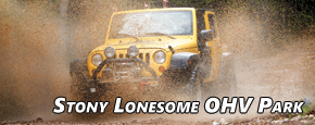 Stony Lonesome OHV Park - yellow jeep mud